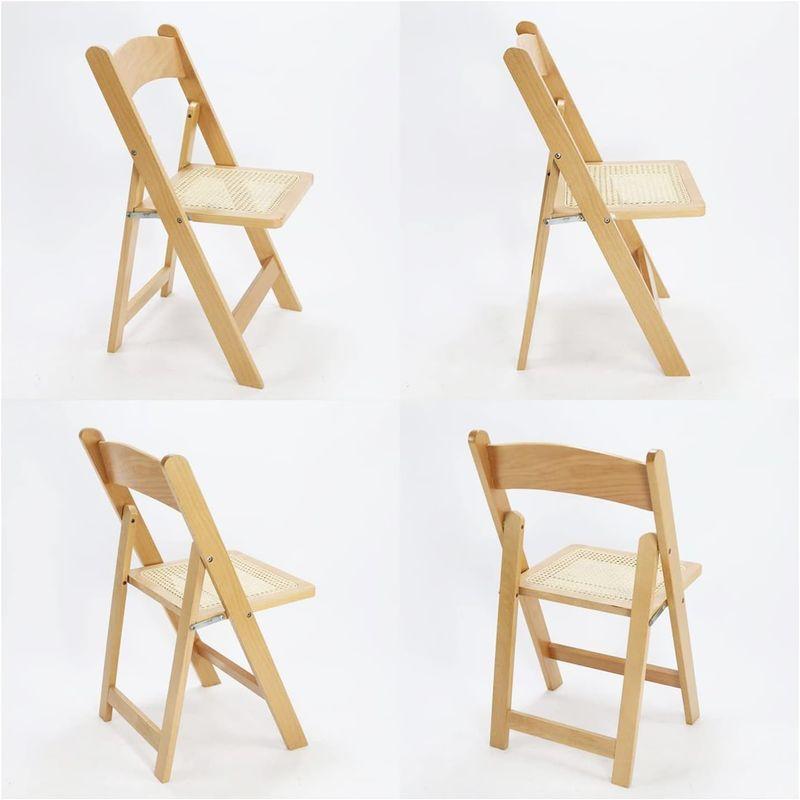 KAIHAOWIN ダイニングチェア 天然木 折りたたみ 椅子 折り畳み椅子 木製 イス 組立不要 おしゃれ 省スペース 軽量 食卓椅子 リ｜smatrshops｜08