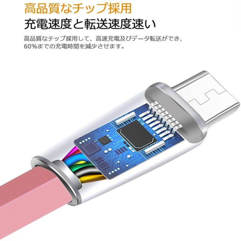 Ctbd Micro USB 急速充電 2A アルミケーブル USB 3.0 急速充電 ケーブル 高耐久 亜鉛合金採用 互換性 耐久性 絡ま｜smatrshops｜04