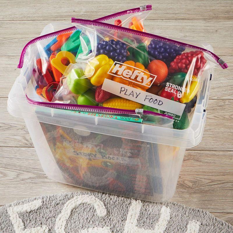 Hefty Slider Storage Bags, Jumbo, 12 Count(Packaging May Vary) by Heft｜smatrshops｜05