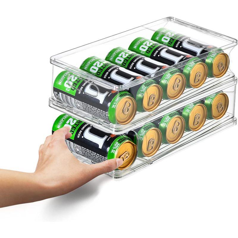QUIENKITCH 缶収納ラック 缶ストッカー 冷蔵庫 収納ラック 500ML缶収納 10本対応 積み重ね可能 2個セット 日本語説明書付｜smatrshops｜05