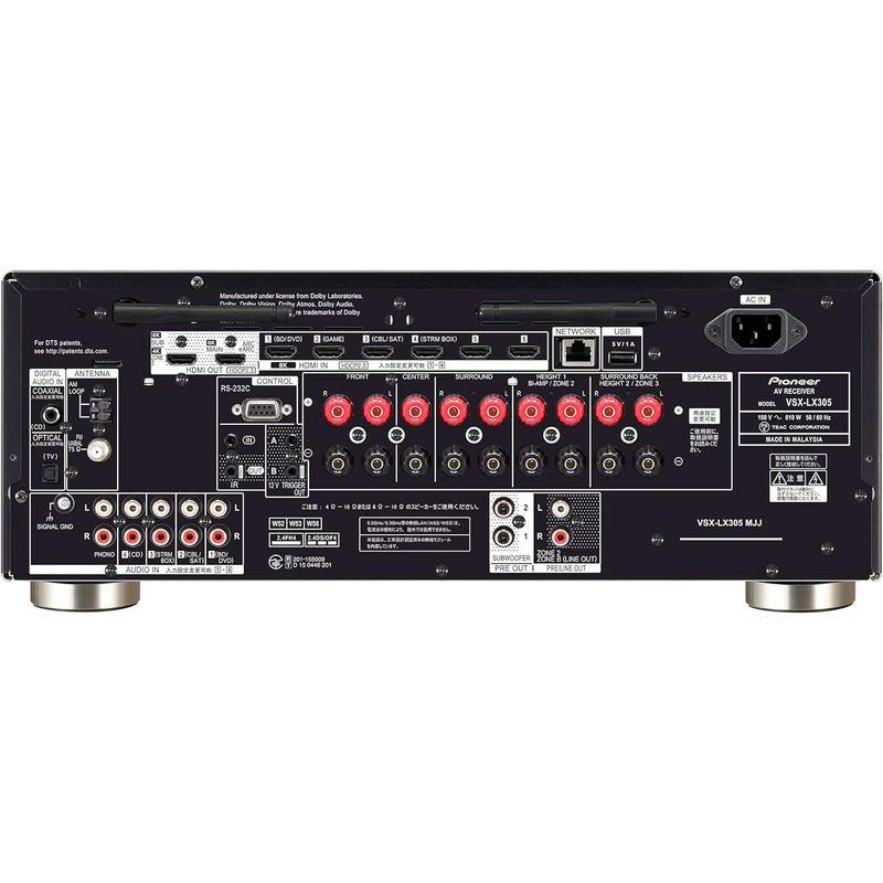 当店特別価格 PIONEER VSX-LX305 ブラック 7.2.2ch/5.2.4ch AVレシーバー