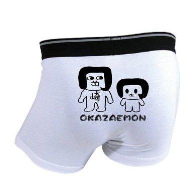 オカザえもん ボクサーブリーフ Lサイズ オカザえもんとジュニア 白