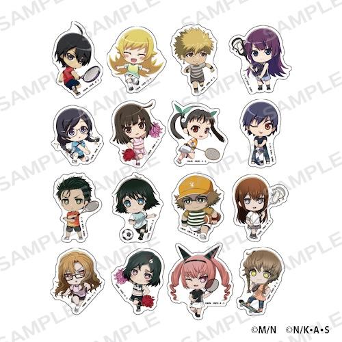 化物語×STEINS;GATE トレーディング ダイカットステッカー 1セット16パック入り