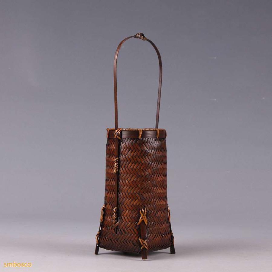 【希少】オールドニッポン 一陳盛り上げ 風景紋 バスケット 花籠 花瓶 希少】オールドニッポン 一陳盛り上げ 風景紋 バスケット 花籠