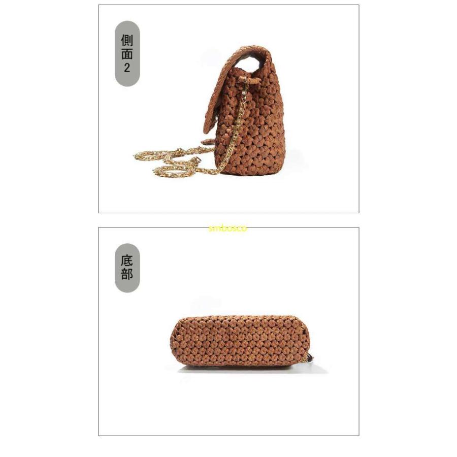 山葡萄ショルダーバッグ 山ぶどう 花編み ハンドバッグ 職人手作り 六角花編み 山ぶどうバッグの画像