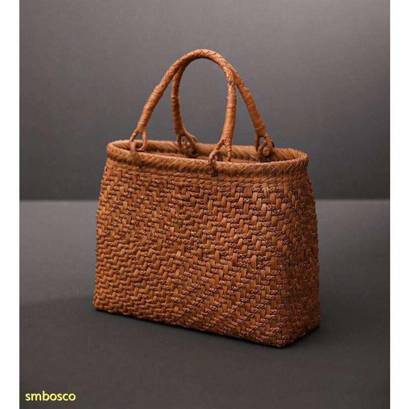 お花が咲いた やまぶどう籠 山葡萄かごバッグ 花五輪 職人手作り 内布