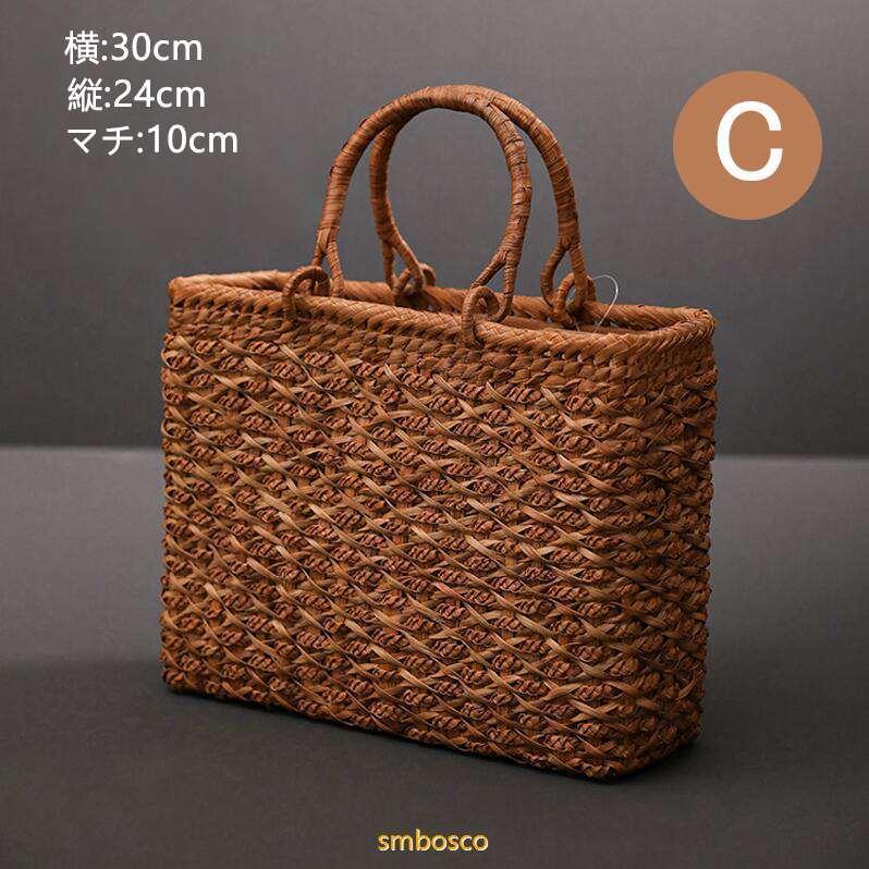 お花が咲いた やまぶどう籠 山葡萄かごバッグ 花五輪 職人手作り 内布