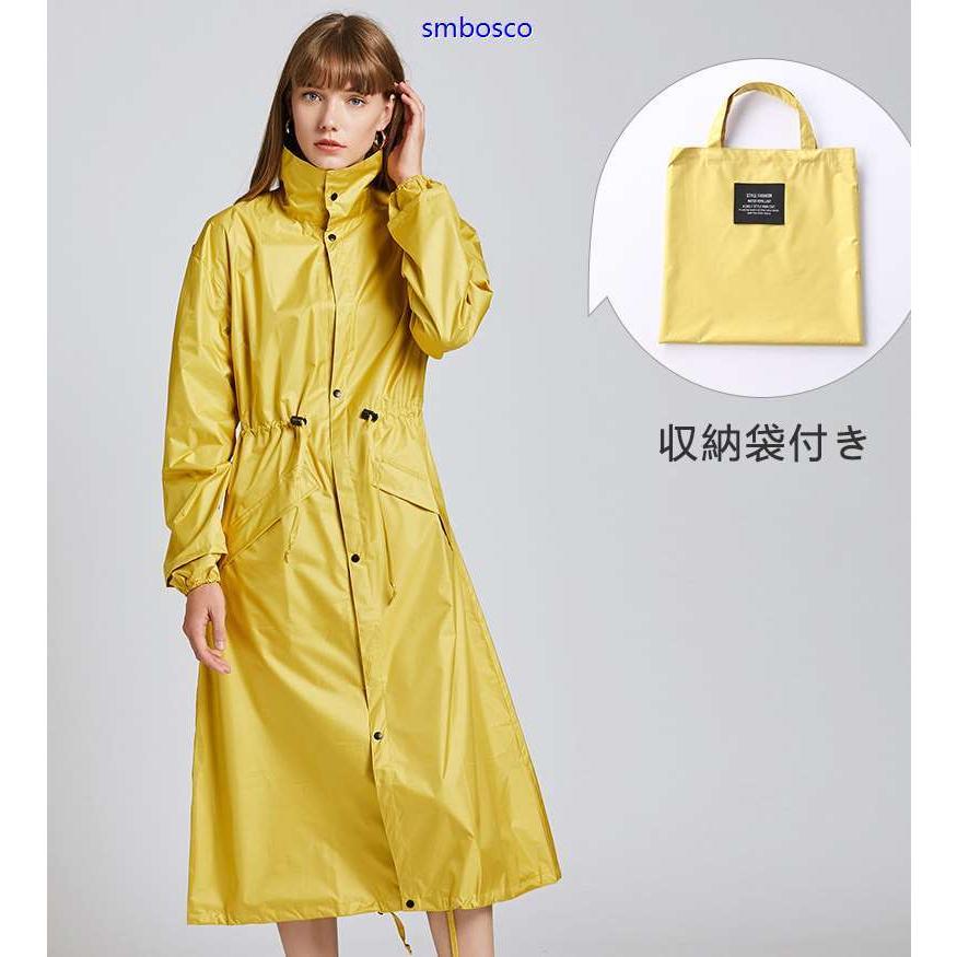 【美品✨】TOKUKO フード付き黒ロングレインコート レースレディース Lace Ladies フード付きレインコート 収納袋