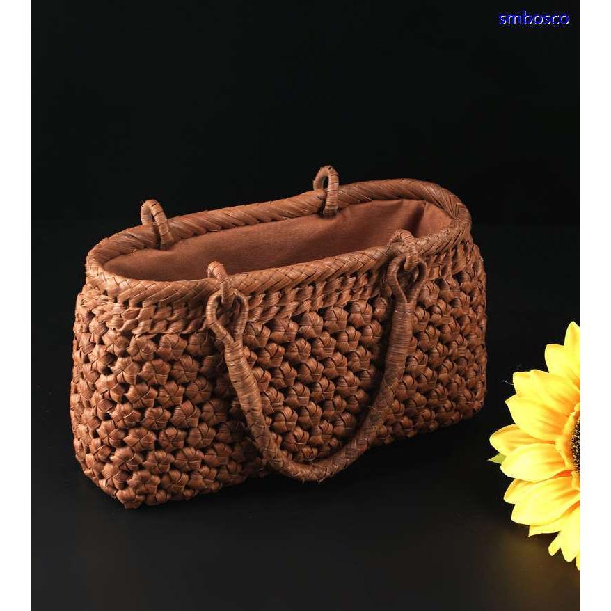 山葡萄 山葡萄籠バッグ 30年以上の経験職人手編み 六角 立体花編み 内布付き smbosco_2813390zen_1
