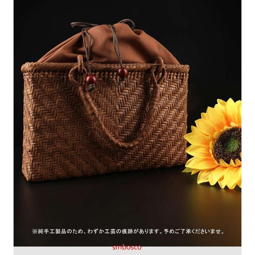山葡萄かごバッグ 山ぶどうバッグ 網代編み 職人手作り レディース