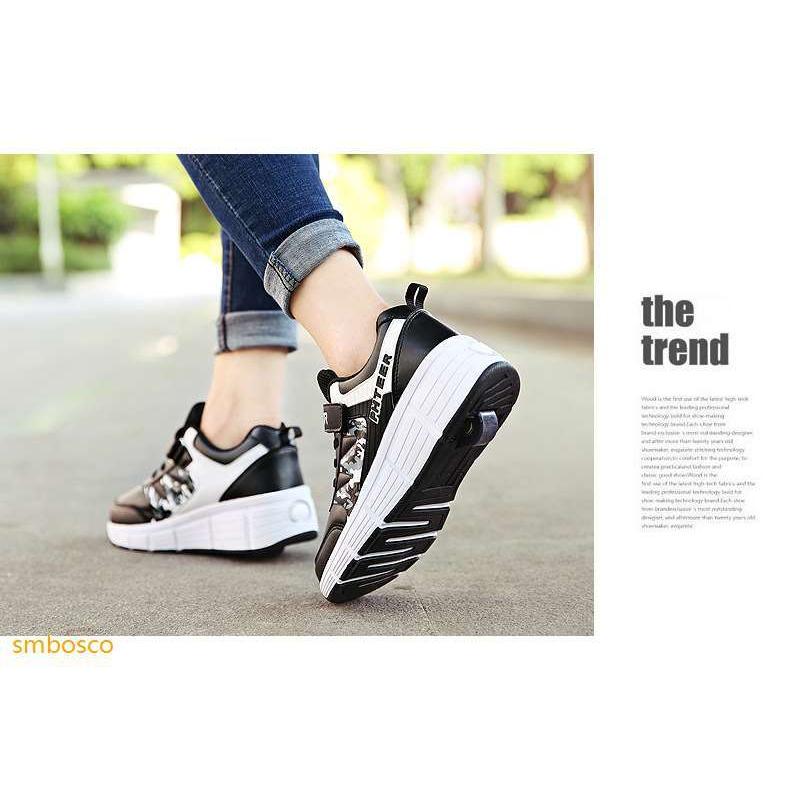 ローラーシューズ 保存版 2輪 キッズ 大人 ジュニア ローラースニーカー 大きいサイズ ファション 秋 成人 子供 ローラー取り外し可能