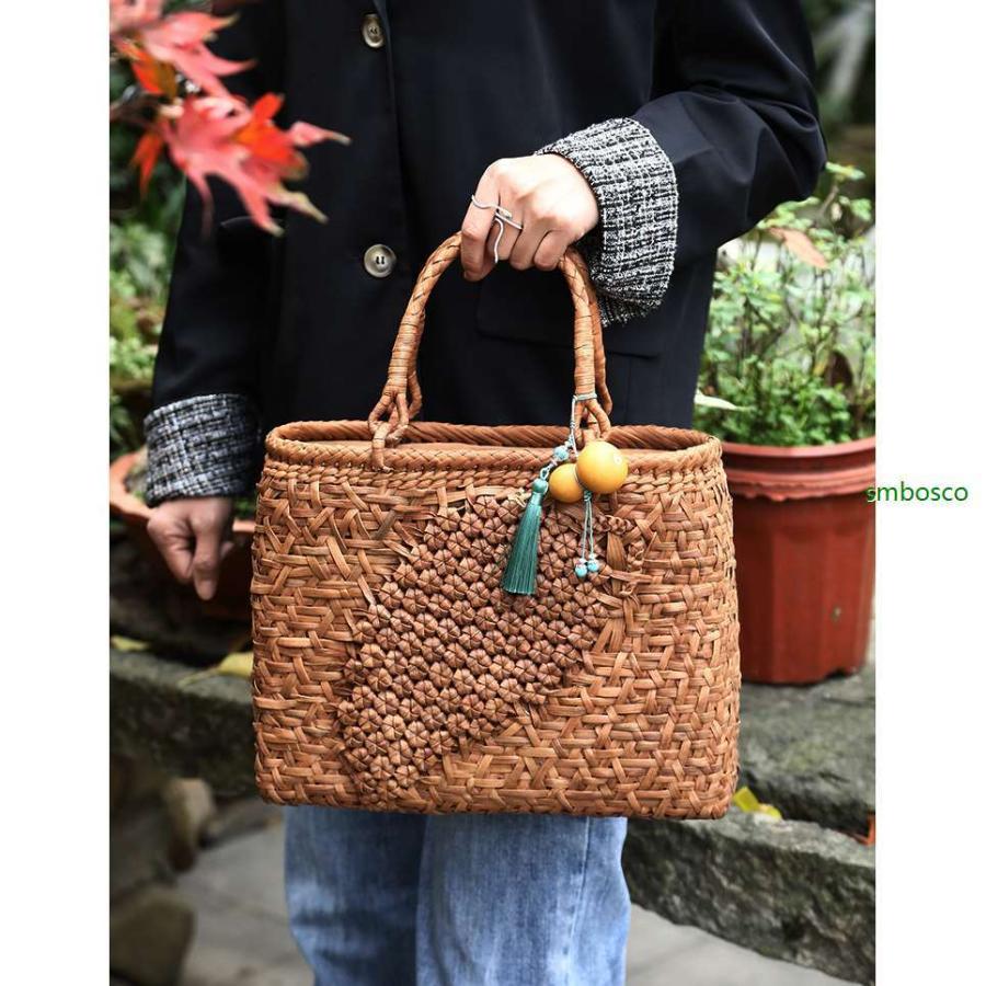 職人手作り 山葡萄かごバッグ 内布付き 山ぶどう 六角花編み 籠 職人手作り 山葡萄かごバッグ 内布付き 山ぶどう 六角花編み 籠