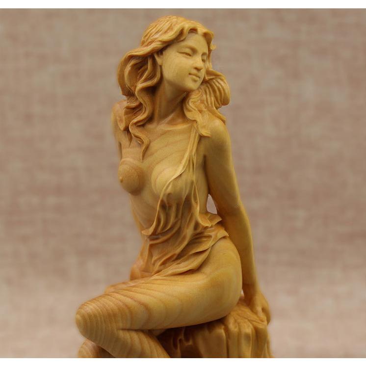 木彫り 裸体女性像 木製彫刻 手彫り