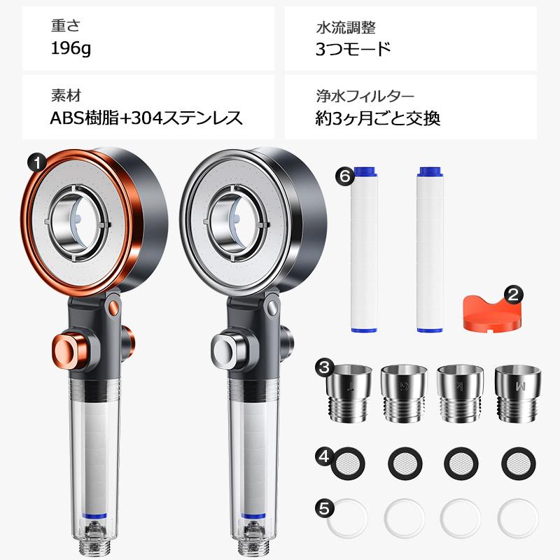 シャワーヘッド 節水 浄水 塩素除去 一時止水 水圧調整 美肌 美髪 毛穴・汚れ除去 無段階水圧調整 3モード ナノバブル 保湿 浴室用具 国際基準G1/2 お風呂｜smerlion｜23