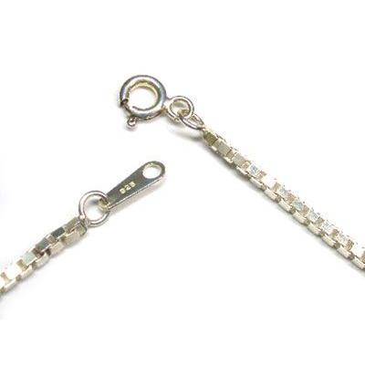 長さ45cm 幅1.9mm ベネチアンチェーン SV925 シルバー ペンダント 