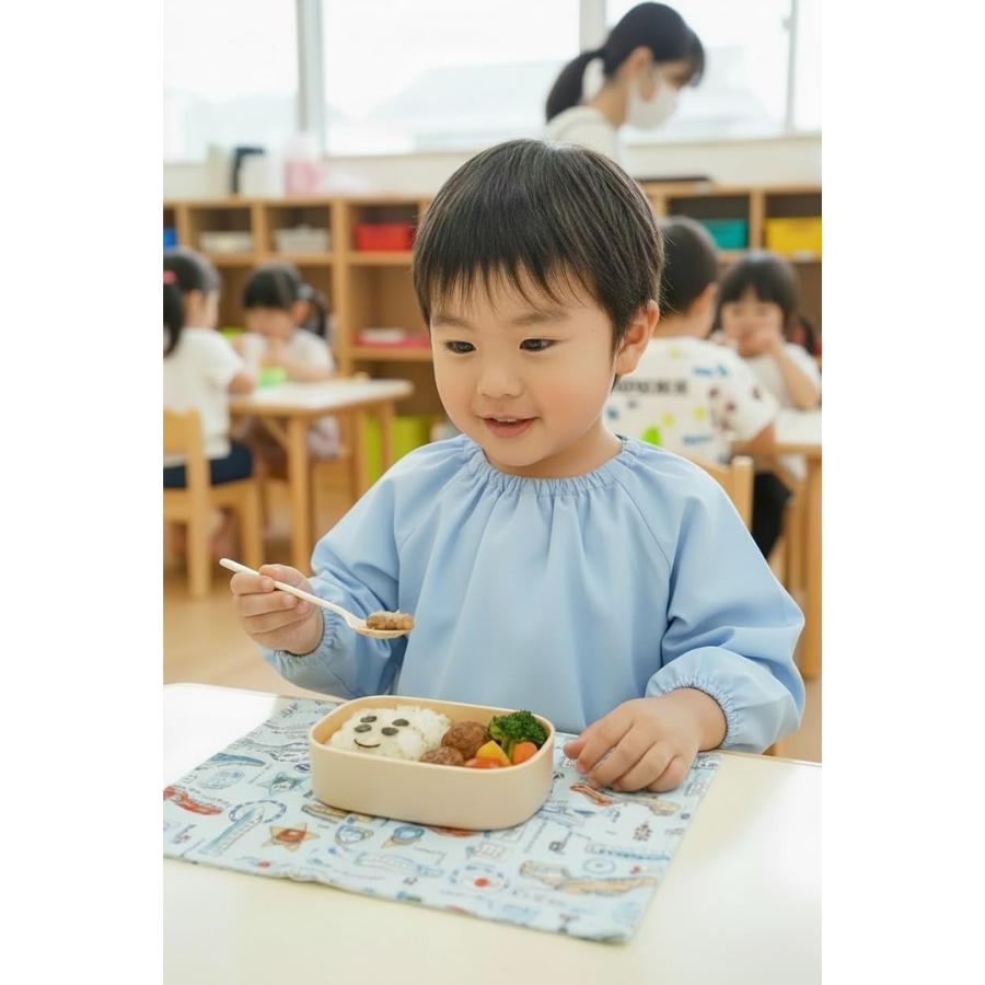 ランチマット 新幹線 綿 25cm 35cm 乗り物 ランチョンマット 給食用