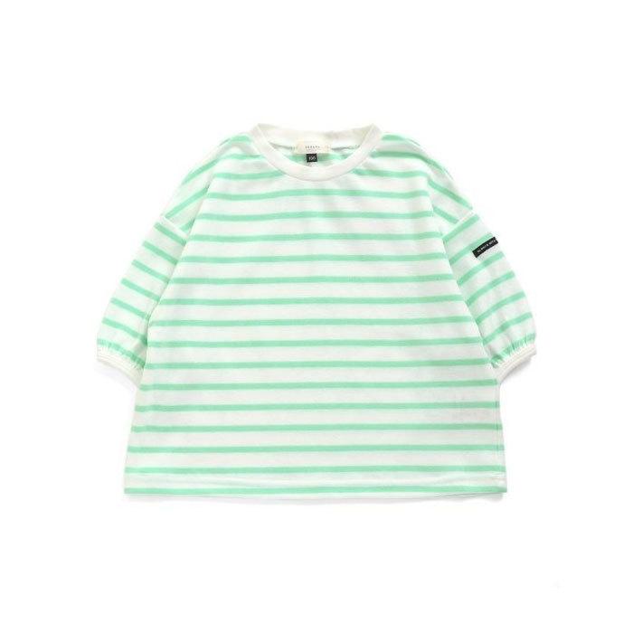 30%オフ セール 長袖 Tシャツ トップス ボーダー トップス 女の子 カットソー かわいい セラフ シンプル 無地｜smile-baby｜02