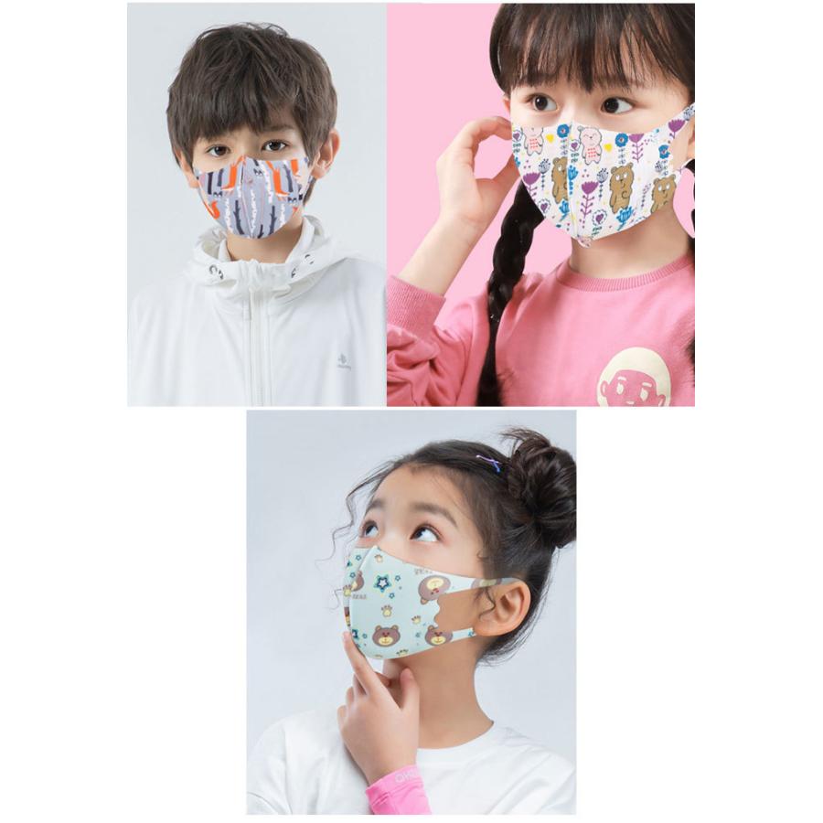 マスク キッズ 子供用マスク 洗える 子ども ガーゼ シルク 3d 立体 夏