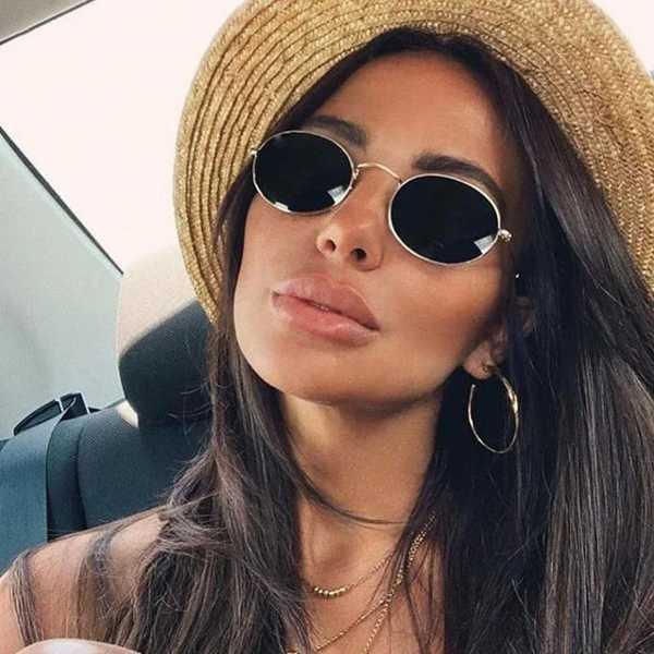 Moschino Vintage Gold/Black Butterfly Logo Sunglasses