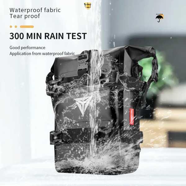 オートバイのバンパーバッグ,防水,6lフレーム,クラッシュバー