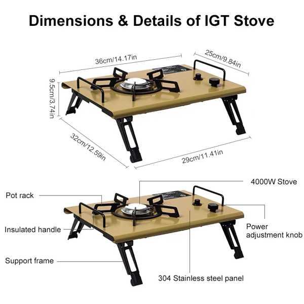 Westtune-多機能屋外テーブル igtストーブ ポータブル Westtune-多機能屋外テーブル igtストーブ ポータブル