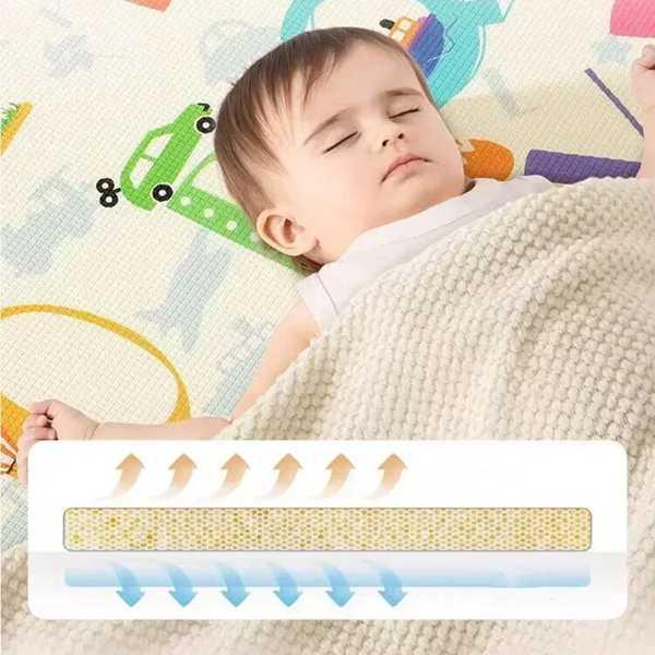 厚手の滑り止めベビーアクティビティマット,子供用プレイマット,フロアマット,epeカーペット,安全で高品質,1/1/0 cm |  | 04