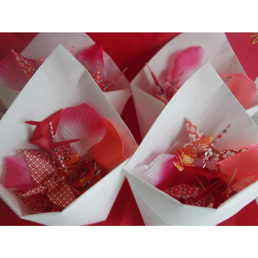 おりづるシャワー 折り鶴100羽セット 10人分のフラワーシャワー 和紙入れ物付 千代紙 和柄 赤 ピンク 結婚式 和装 神前式 Sbx Sjlnbh Toys Isc Smile Box 通販 Yahoo ショッピング