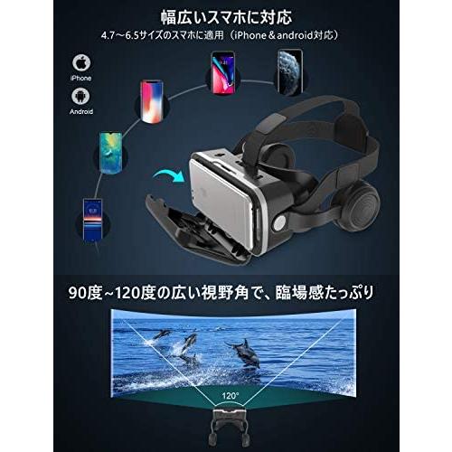 令和２年vrゴーグル Vrヘッドセット Vrヘッドマウントディスプレイ 高音質ヘッドホン付き ピント調節可 4 7 6 5インチスマホ対応 Sbx Ujn17v1ee004 Smile Box 通販 Yahoo ショッピング