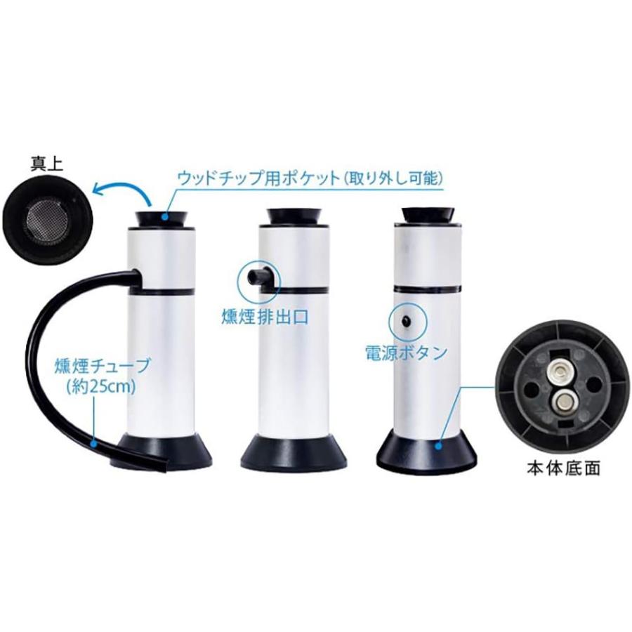 グリーンハウス フードスモーカー 燻製器 GH-SMKB-SV 3種チップ グリーンハウス フードスモーカー 燻製器 GH-SMKB-SV 3種チップ
