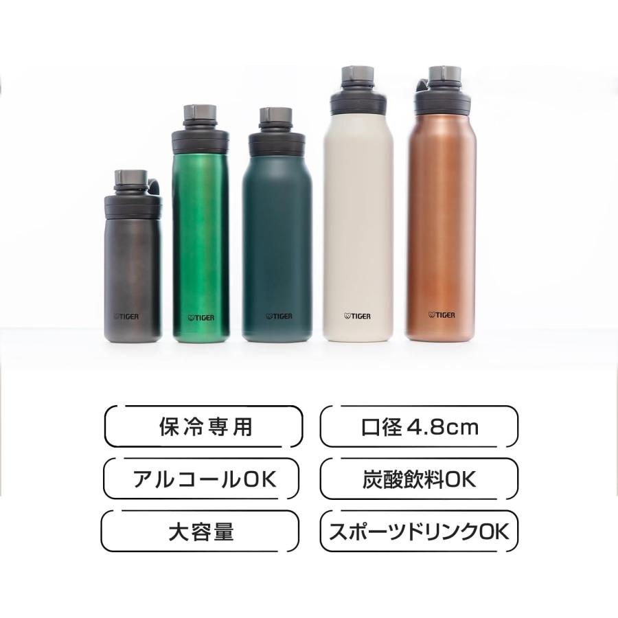 タイガー魔法瓶 炭酸対応 水筒 500ml 真空断熱炭酸ボトル ステンレス