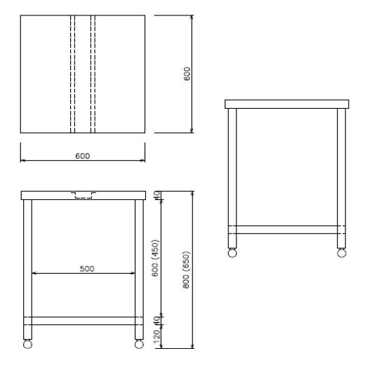 リンナイ（Rinnai） ガスオーブン用置台 BFL-600(HT-600) RCK-10AS/RCK