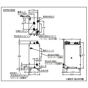 LIXIL リクシル EHPN-F6N5 電気温水器 ゆプラス 手洗洗面用 LIXIL リクシル EHPN-F6N5 電気温水器 ゆプラス 手洗洗面用