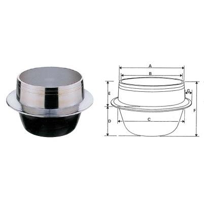 アルミ鋳物羽釜 口径 24cm【HGAL24】(アルミ羽釜) : 住まeるデパート