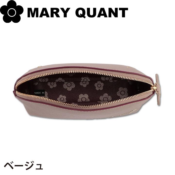 マリークワント マリクワ ポーチ 化粧ポーチ ラウンドポーチL ギフト レディース フリップサイドデイジー MARY QUANT｜smile-giftshop｜04