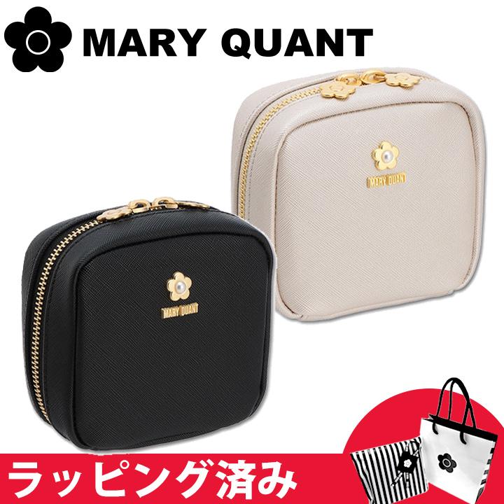 マリークワント マリクワ ポーチ 化粧ポーチ キューボイドポーチミニ ギフト レディース サフィアーノパール MARY QUANT :  maryq231 : smile giftshop - 通販 - Yahoo!ショッピング