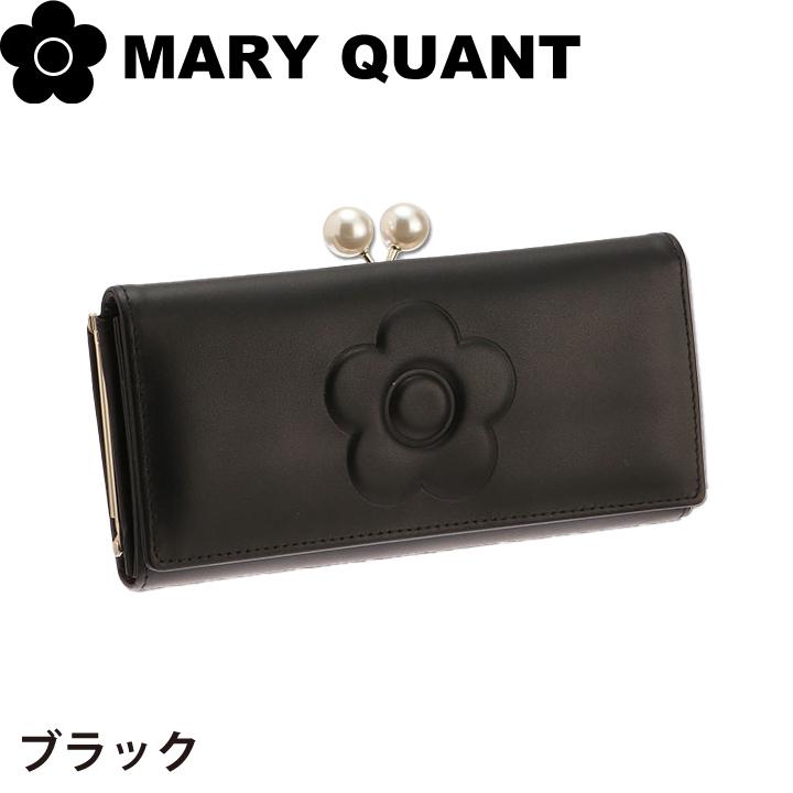 マリークワント マリクワ 財布 長財布 ウォレット ガマ口 パース ギフト レディース 牛革 エンボスデイジーパール MARY QUANT｜smile-giftshop｜03