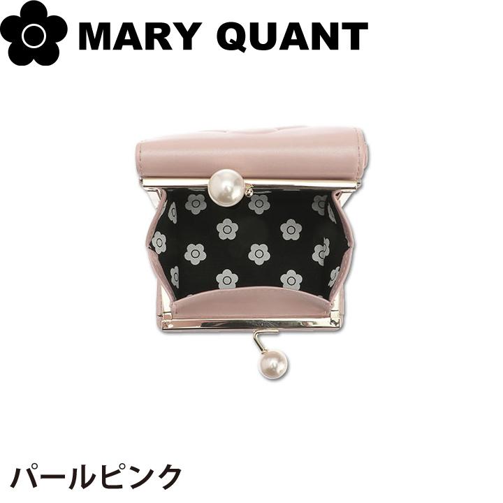 マリークワント マリクワ 財布 ウォレット ガマ口 ミニウォレット ギフト レディース 牛革 エンボスデイジーパール MARY QUANT｜smile-giftshop｜11