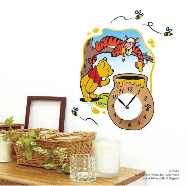 美品 Disney ウォールクロックステッカー ウォール クロック ステッカー 壁掛け 壁面 時計 シール 貼る 掛時計 ウォールステッカー