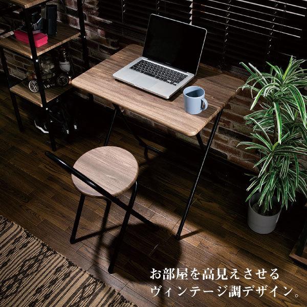 ヴィンテージ調 デスク&チェアーセット 「送料無料 ヴィンテージ調 デスク&チェアーセット 「送料無料