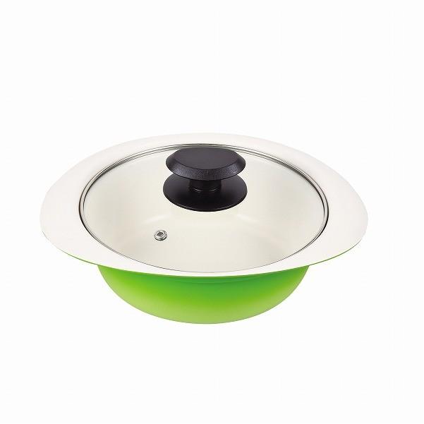 CORELLE（コレール） スマイルポット セラミック加工IH対応ガラス蓋付