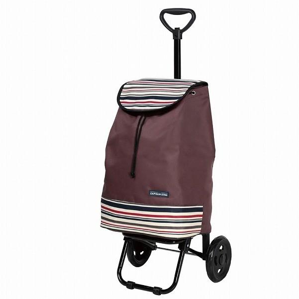 CAPTAIN STAG ライフ T型ショッピングキャリーカート【レッド CAPTAIN STAG ライフ T型ショッピングキャリーカート【レッド