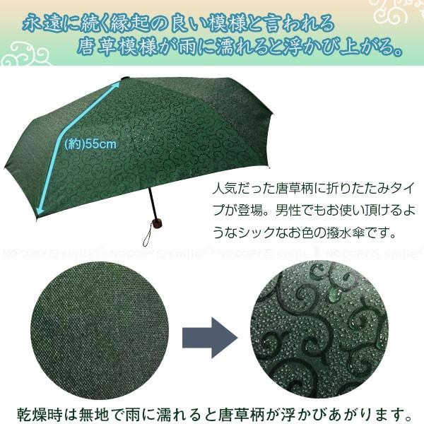 折りたたみ撥水傘 唐草 JK-121 「コンパクト便」/ 唐草模様 傘