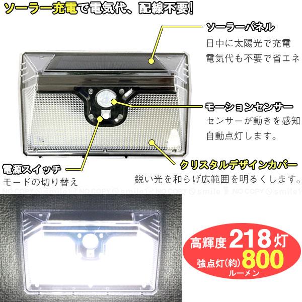 トレードワン モーションセンサー付き照明ナイトスター218灯 トレードワン モーションセンサー付き照明ナイトスター218灯