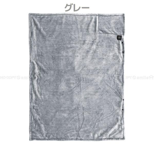 USB給電で即座に暖かい！便利な5WAY電気ブランケット 電気毛布 usb 日本製ヒーター 5WAY ひざ掛け 電気敷毛布 3段階