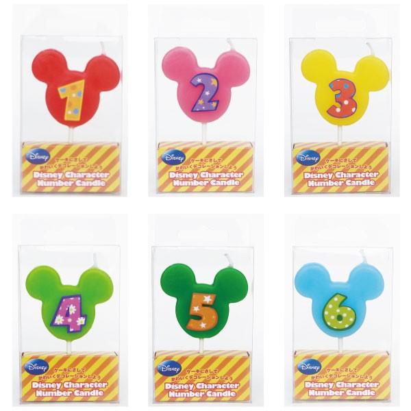 ディズニーキャラクター ナンバーキャンドル 「10個までネコポス