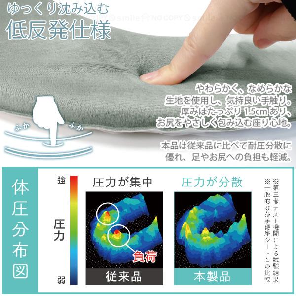 おねしょガード付き　カバーが洗えるふかふかクッション★未使用 オカトー 貼るだけ消臭ふかふか便座シート / トイレ便座クッション