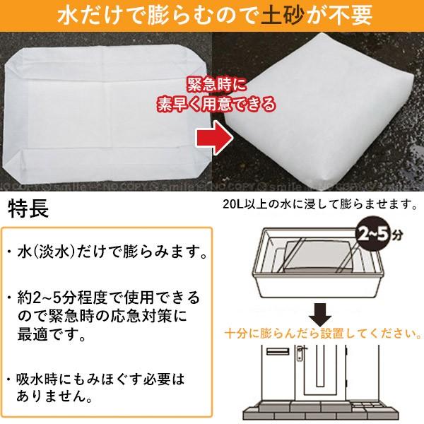 アサヒペン 土嚢袋 土のう袋 / 水でふくらむ吸水土のう / KD-004 : 住