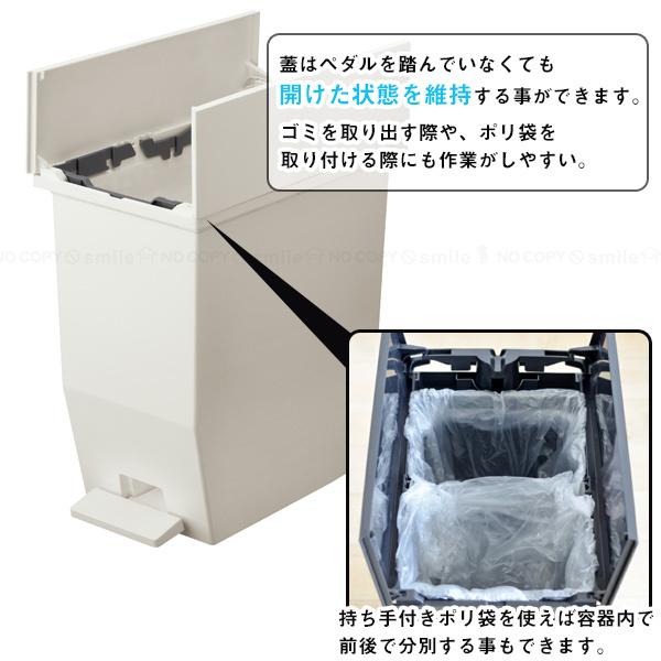 SOLOW ペダルオープンツイン20L 「送料無料」/ 観音開き ペダル式 20L
