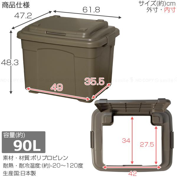 イージーストレージ 90L 「送料無料」/ 屋内 屋外 ストレージ ボックス