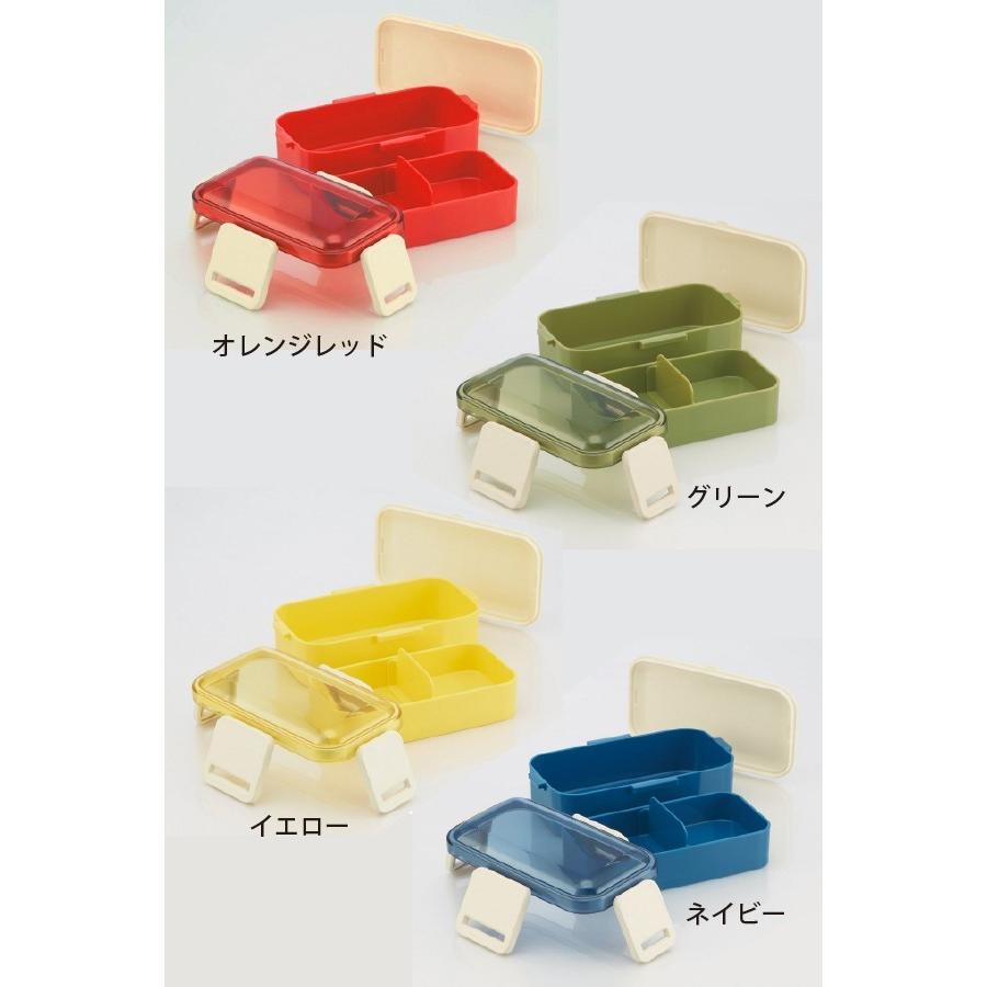 marine flapper 弁当箱 フォーク付き　昭和レトロ 2段ふわっと弁当箱 600ml レトロフレンチ : 住マイル - 通販 - Yahoo